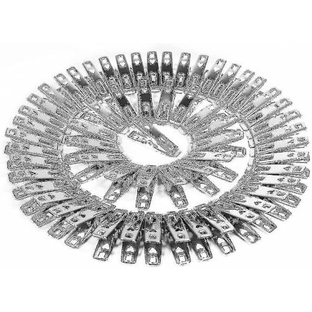 Rustfrie klesklyper i rustfritt stål 60 stk vindtett og rustfritt rustfritt stål(hs)