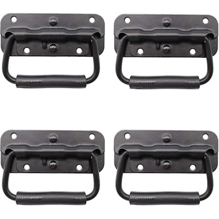 4-delt Flyvekuffertgreb, Værktøjskasse Fjedergreb, Trækfjeder Foldbart Greb, Foldbar Ha