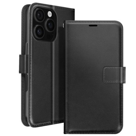 Étui för iPhone 16 Pro Max Plånbok med Rem Mayaxess Svart