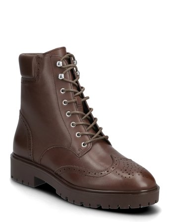 Lauren Ralph Lauren | Allyson Perforated Lace-Up Bootie | 39