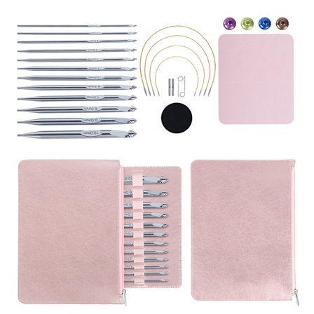 12 st Tunisisk Virknål med Kabel Afghansk Sticknål 3.0mm-10mm