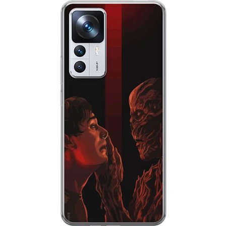 Kompatibel Mobilcover til Xiaomi Xiaomi 12T Mørk fantasyillustration, der viser mødet mellem menneske og monster med stærkt drama og psykologisk in