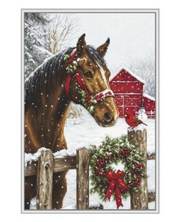 Broderikit Billede Vinter Magi - Luca-S