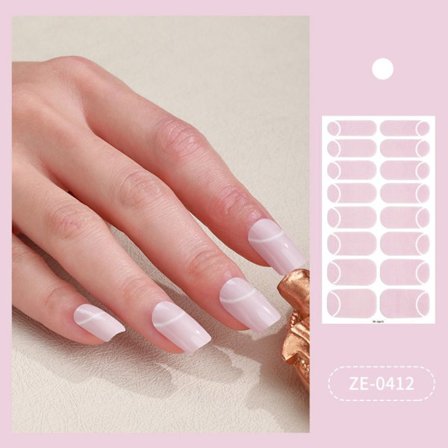 3 arkkia ranskalaiset kynsitarrat Nail Art -tarra 8 8