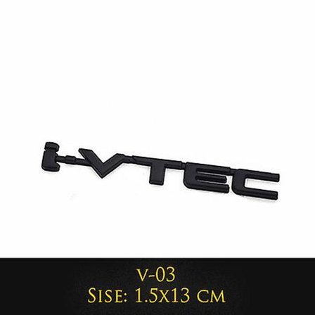 3D Metal Ivtec Bogstav Emblem Badge Mærkat Bil Styling Til Honda Civic Logo Bil Bag Bagagerum Klistermærker Mærkater Auto Tilbehør