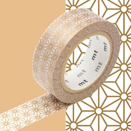 Maskingtape - MASKING TAPE (MT) - Gyldne stjerner - 1,5 cm x 7 m - Voksen - Mix