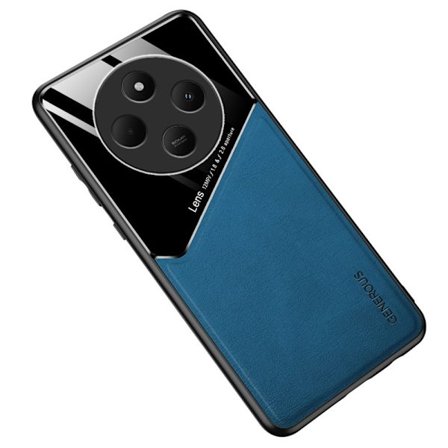 Xiaomi Redmi 14C Deksel med Innebygd Magnetisk Plate Lær Blå