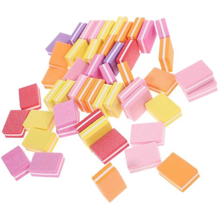 50 stk. Små Slipeklosser Neglefiler Manikyr Slipeblokk Profesjonell Manikyr Rasp for Salong