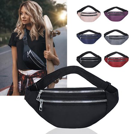Kvinnor Män Midjeväska Fanny Pack Resepengar Bältesväska - spot sales
