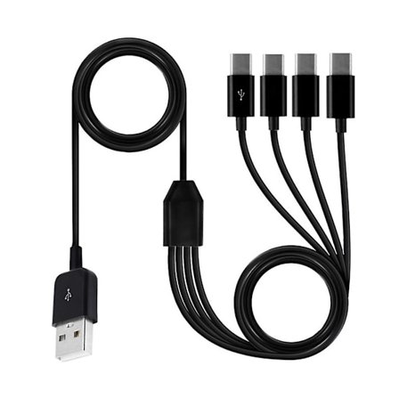 Multi-ladekabel Usb C Splitter-kabel 4 i 1 Hurtigladekabel