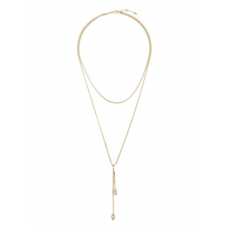 Alexander McQueen, 550502J160K7286 Necklace Geel, Dames, Maat:ONE Size