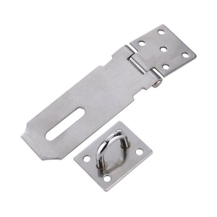 Hänglås dörrlås hänglås rostfritt stål hasp hänglås lås dörr sovrum hasp spärr dörrlås grindlås för dörrar garderob låda garderob Triumph Silver