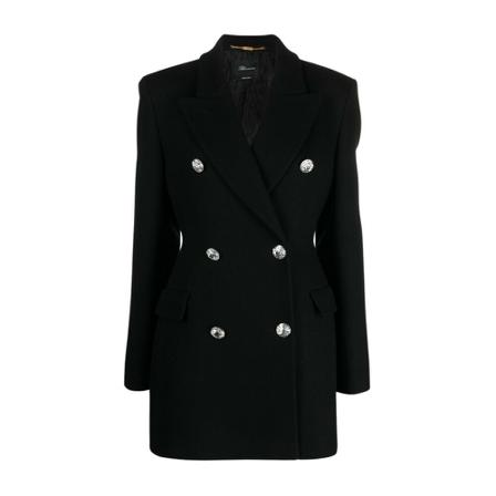 Blumarine Coats Sort, Dame Uldfrakker