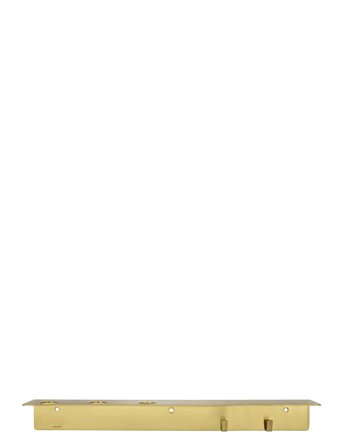 meraki Bottle Hanger With Hooks, Brushed Brass Finish - Gold - 950 g