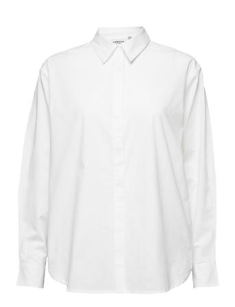 Olisa Haddis Ls Shirt Långärmad Skjorta Vit MOSS COPENHAGEN