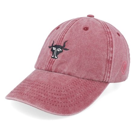 Olle Eksell - Rot Unconstructed Cap - "Tjuren Washed Red Dad Cap " @ Hatstore