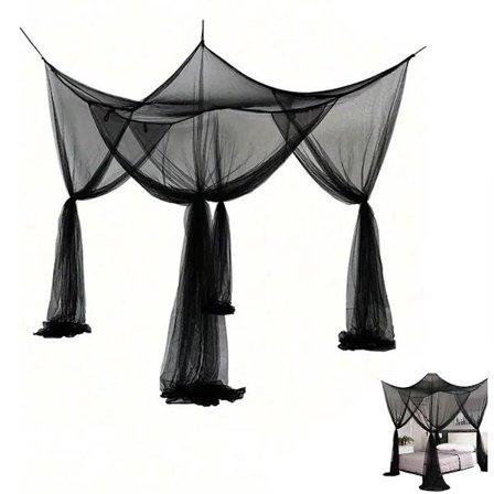 ING Tuplahyttysverkko - Hyttysverkko - 190*210*240 cm - Matkahyttysverkko - Hyttysverkko - Ripustuslenkeillä ja aukolla