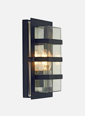 Boden 862 utelampe - sort/klar