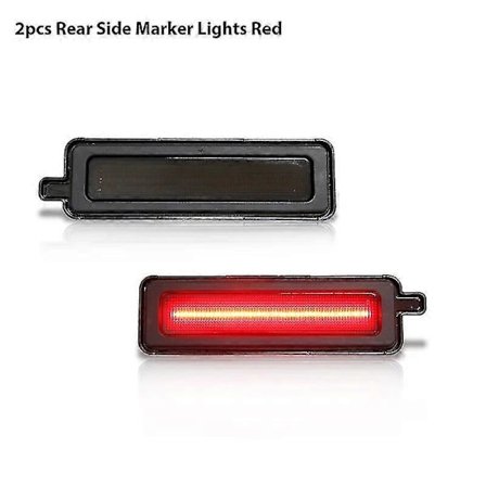 2 stk. For 1982-1992 Pontiac Firebird Full LED Sidemarkeringslys Foran Bak Amber Rød Auto Blinklys Parkeringslys 12V T10 LGL