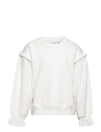 Nkftalene Ls Sweat Unb Sweat-shirt Genser Hvit Name It