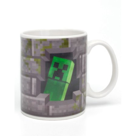 Minecraft Unisex Barn Värmekänslig Mugg Grå Creeper Värmeändrande Grafik -_Supergåva