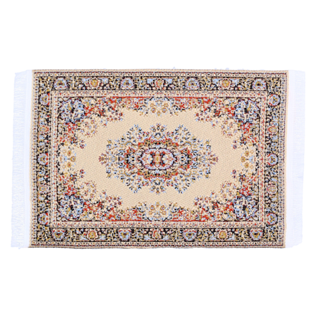 1:12 Dockskåp Vävda Matta Unik Utsökt Miniatyr Matta Dekorations Tillbehör #1