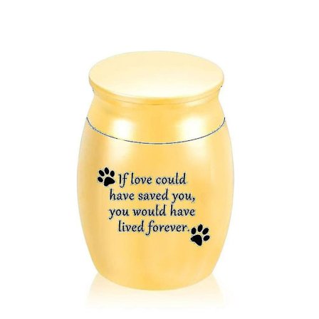 Bestselger Liten Kremasjonsurne for Hundeaske Mini Kjæledyrurne i Rustfritt Stål Askeoppbevaring