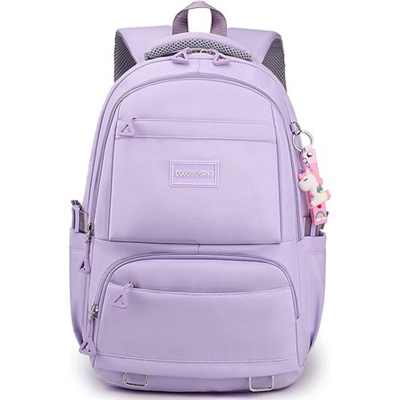 Jente Student Ryggsekk Skoleveske Søt Veske Universitet Junior High School Barnehage Jente Ungdom Ryggsekk (lilla)