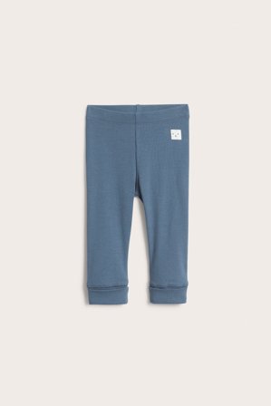Kappahl | Ribbestrikket leggings baby | Blå