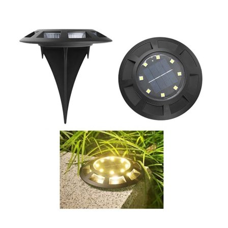 Solar Ground Light 8LED Solar Lights VARMT LJUS VARMT LJUS