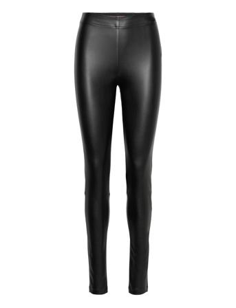 Pants Woven Bottoms Trousers Leather Leggings-Housut Black Esprit Casual
