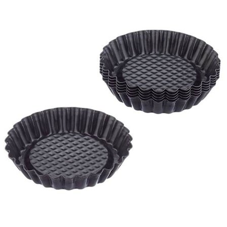 Klassiske minitartletter 6 stk, tartlettformer 10 cm, liten tartform