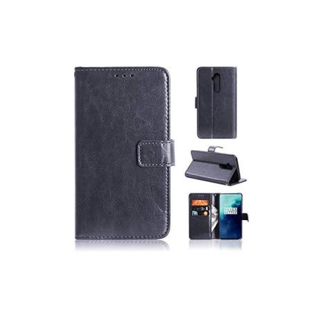 Oneplus 7t Pro Plånboksfodral Pu-läder 4-fack Svart