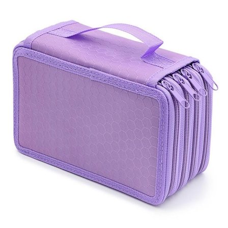 72-rums bærbar penalhus med stor kapacitet og flere lag til farveblyanter, organizer til skole, kontor, teenagere og piger (blyanter ikke inkluderet)