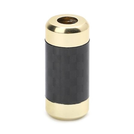 Sort/Guld/Sølv HiFi Kulfiber Y-Splitter 1 Til 2 Højttaler RCA Kabel o