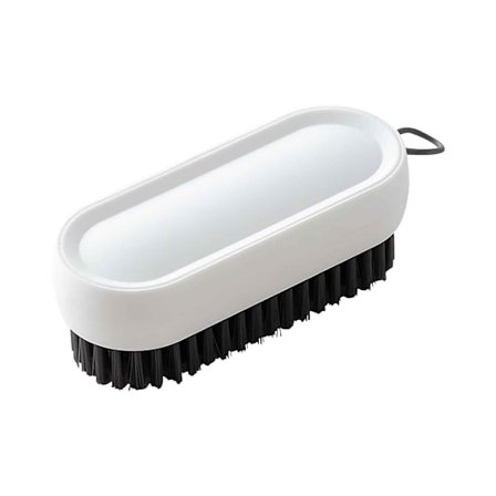 Kontrastfärgad tvättborste Hushållsrengöringsborste Multifunktionell mjuk borste Färgad skoborste Dagliga nödvändigheter Liten borste(Vit)