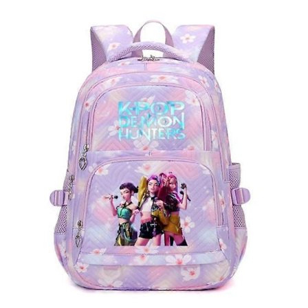 KPop Demon Hunters Trykk Ryggsekk Studenter Skolesekk _e A