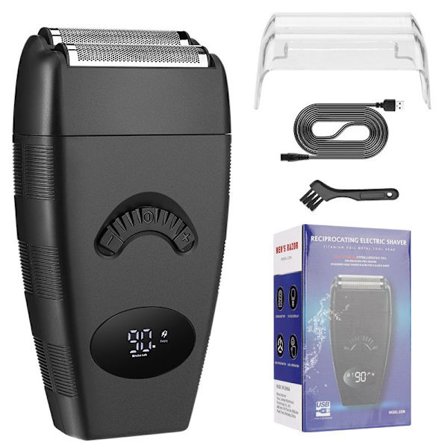 Bærbar elektrisk barbermaskine Ah04 til mænd med 2 flydende blade og USB-opladning