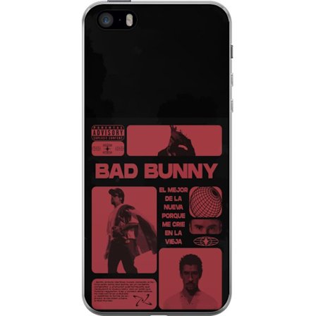 Kompatibelt Mobildeksel til Apple iPhone 5s Bad Bunny NFL-inspirert skjoldlogo med amerikansk fotball og stjerner