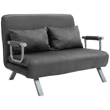 Rootz Sovesofa - Dobbeltsofa - Lænestolsseng - Gæsteseng - Sammenklappelig seng - Grå - 105 x 80 x 78 cm