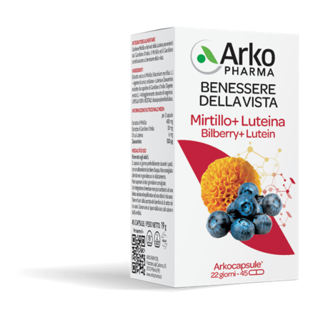 Arkopharma Mirtillo + Luteina 45 Capsule