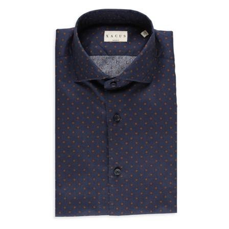 Xacus, Formal Shirts Blauw, Heren, Maat:L