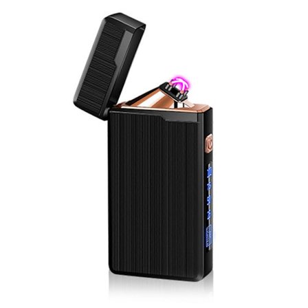 Elektrisk Dobbelt Bue Lighter Genopladelig Multipurpose Bærbar Metal Lighter Fantastisk Gaveidé til Far