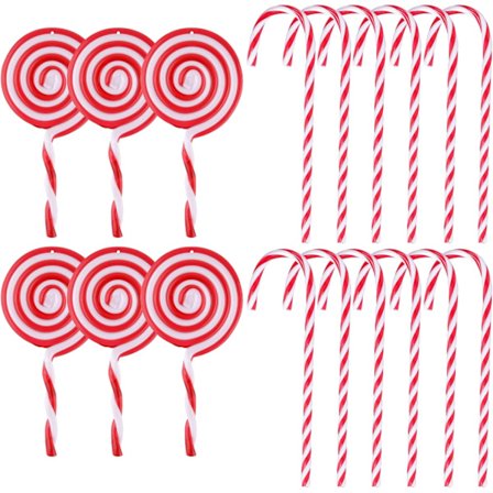 24 kpl karkkikeppi joulukoristeet, joulu tikkarit karkki