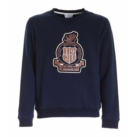 Ballantyne Christer Sweet With Logo Blå, Herre Sweatshirts