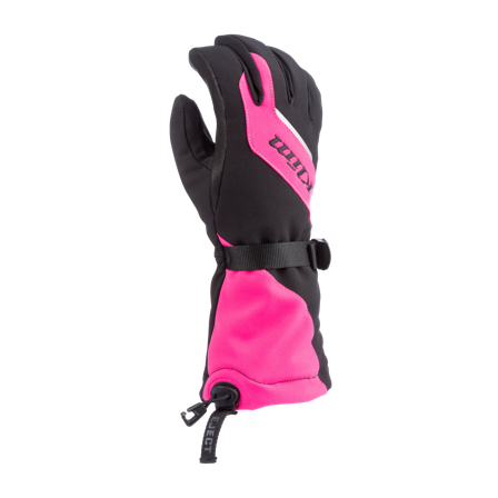 Guantes Moto de Nieve Mujer Klim Ember Gauntlet Rosa Glo/Negro XL