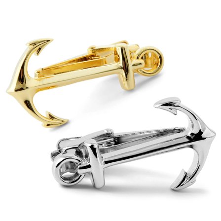 Set de clips de corbata con ancla for Men