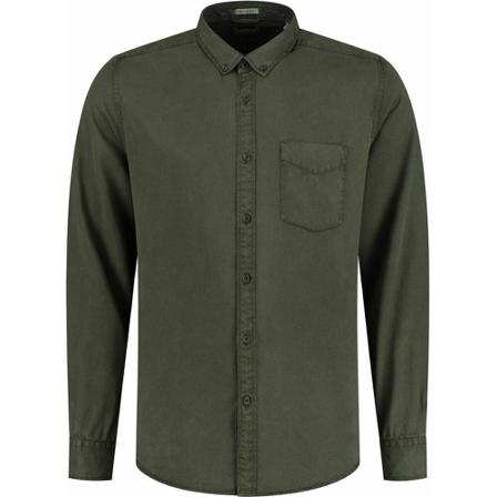 Dstrezzed Overhemd Garment Dyed Tencel Grøn, Herre Skjorter