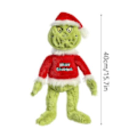 Jule-Grinch Dukke Bygg En Bjørn Hvordan Grinchen Stjal Julen Plysj Dukke Leke 15.7in/40cm (YJD)