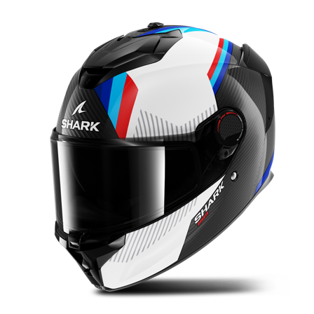 Kask Integralny Shark Spartan GT Pro Dokhta Carbon Złamany Biały/Niebieski M